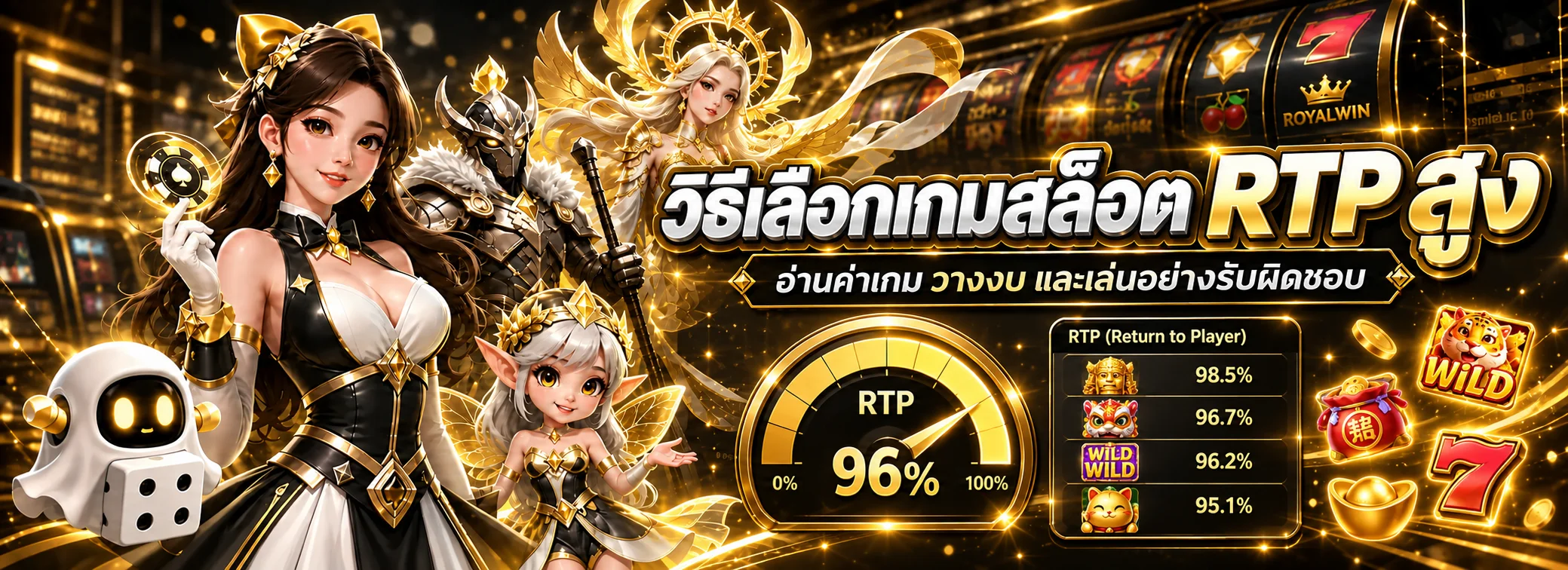 ROYALWIN | วิธีเลือกเกมสล็อต RTP สูงอย่างรับผิดชอบ
